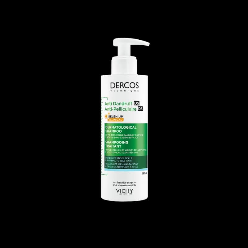 VICHY DERCOS SHAMPOOING ANTI PELLICULAIRE SELINIUM CLINICAL CHEVEUX NORMAUX A GRAS 390 ML