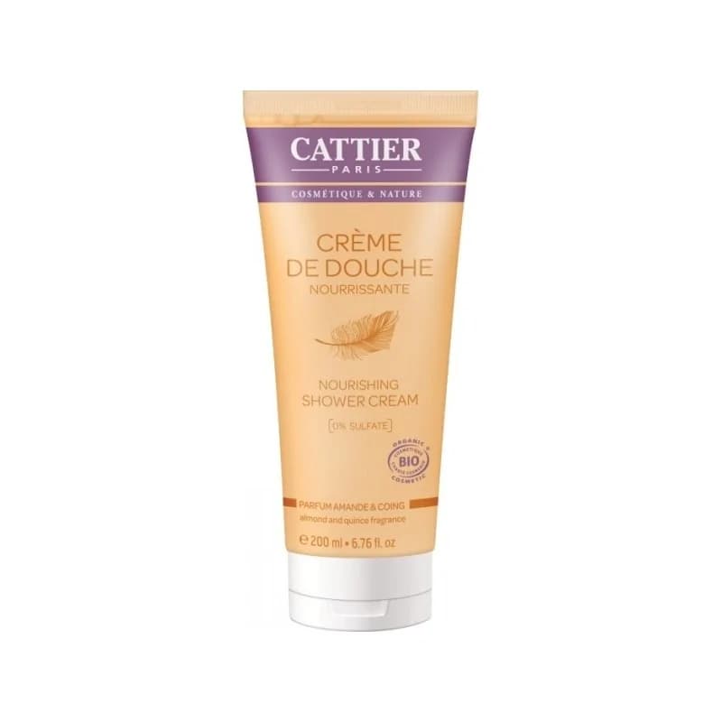 Cattier CREME DE DOUCHE NOURRISSANTE-parfum AMANDE ET COING 200ml