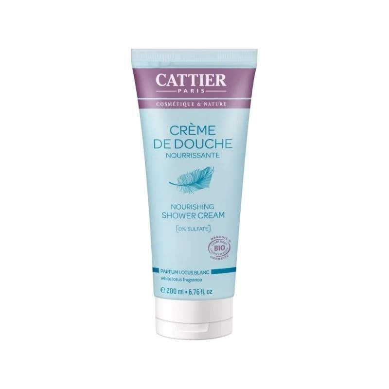 Cattier CREME DE DOUCHE NOURRISSANTE- parfum LOTUS BLANC  200ml