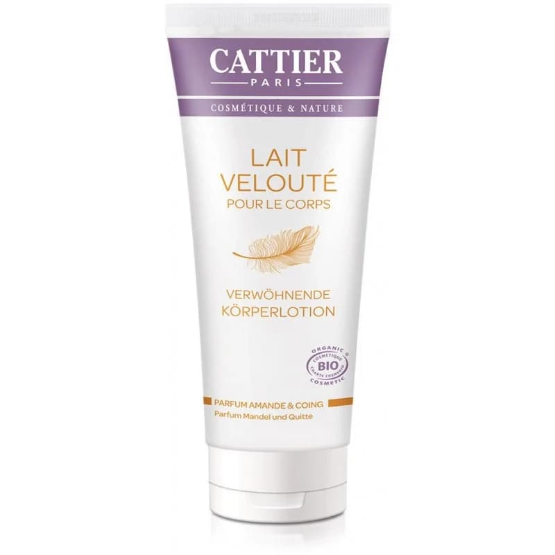 Cattier LAIT VELOUTE POUR LE CORPS-parfum AMANDE ET COING  200ml