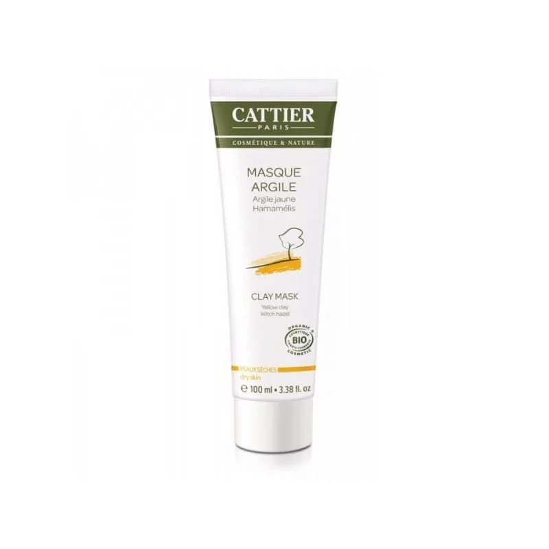 Cattier MASQUE A L'ARGILE  JAUNE 100ml