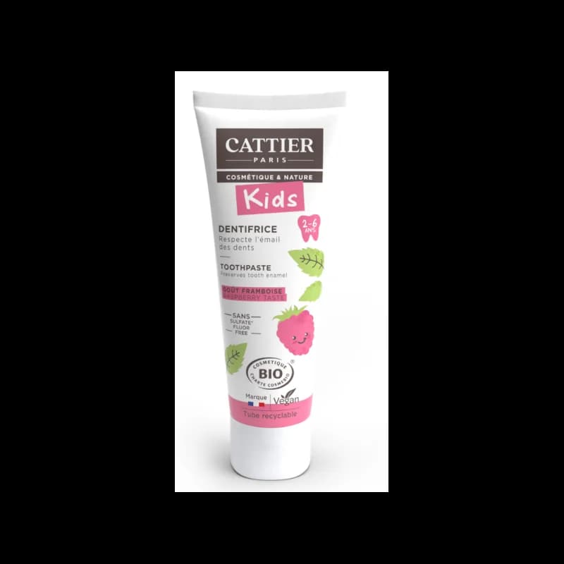 Cattier DENTIFRICE 2 - 6 ANS GOUT FRAMBOISE 50ml