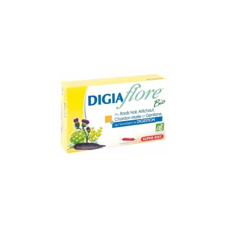 Super Diet  DIGIAFLORE  AMPOULES BIO 20 AMPOULES