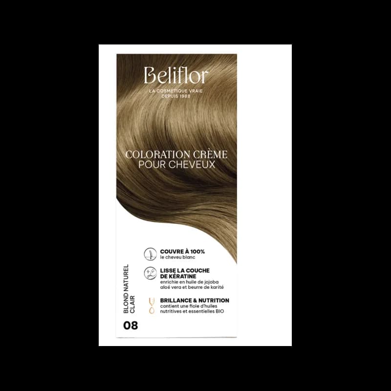Beliflor UNIDOSE N° 08 BLOND NATUREL CLAIR 120ml