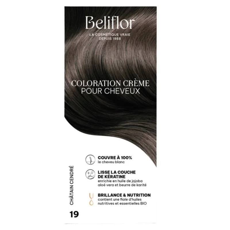 Beliflor UNIDOSE N° 19 CHATAIN CENDRE 120ml