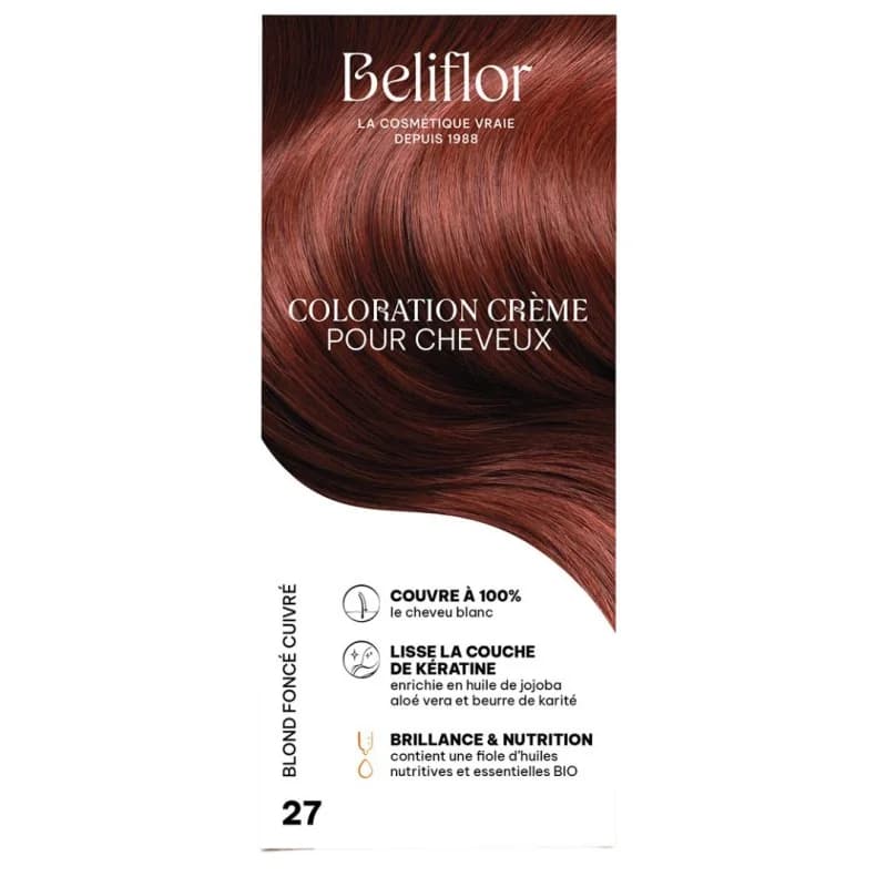 Beliflor UNIDOSE N° 27 BLOND FONCE CUIVRE 120ml