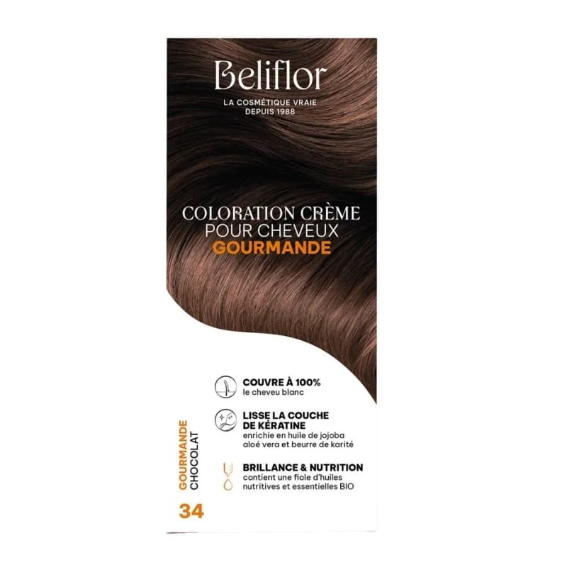 Beliflor UNIDOSE N° 34 COULEUR GOURMANDE CHOCOLAT120ml