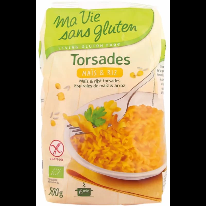 Ma Vie Sans Gluten Torsades Mais Et Riz sans Gluten 500g