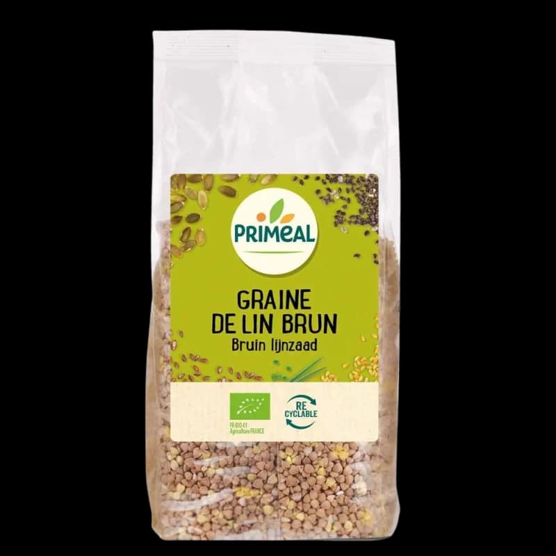 Primeal Graines de lin brun 500g