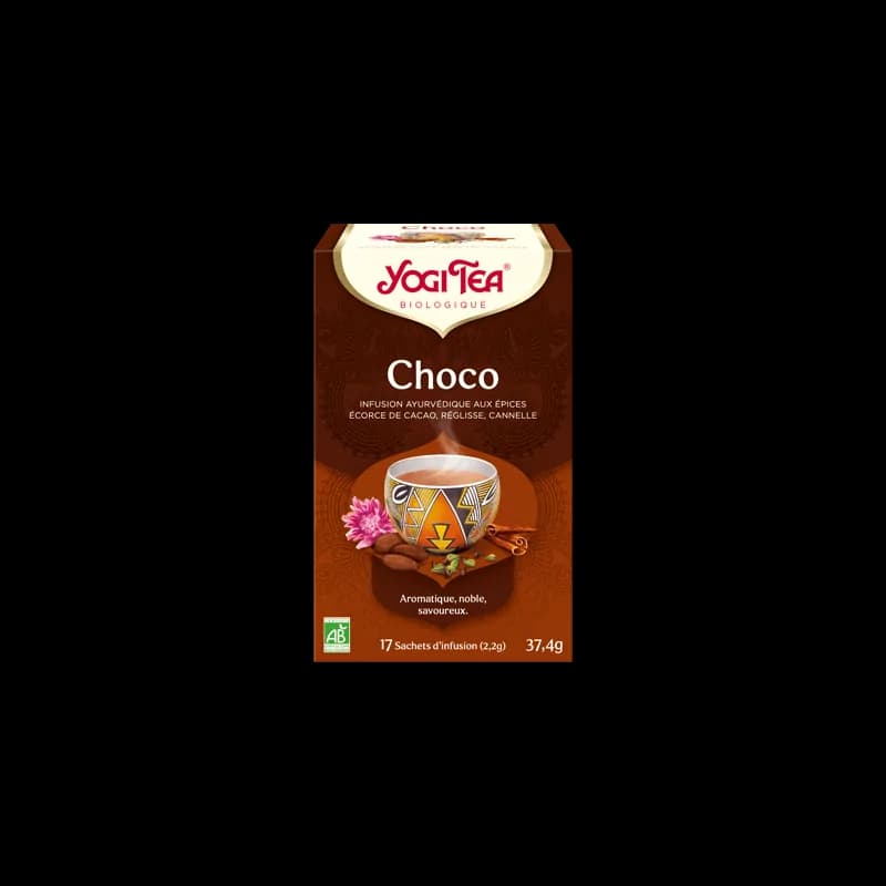 YOGI TEA Choco 17x2g (Ecorcesde cacao, réglisse,cannelle, cardamome)