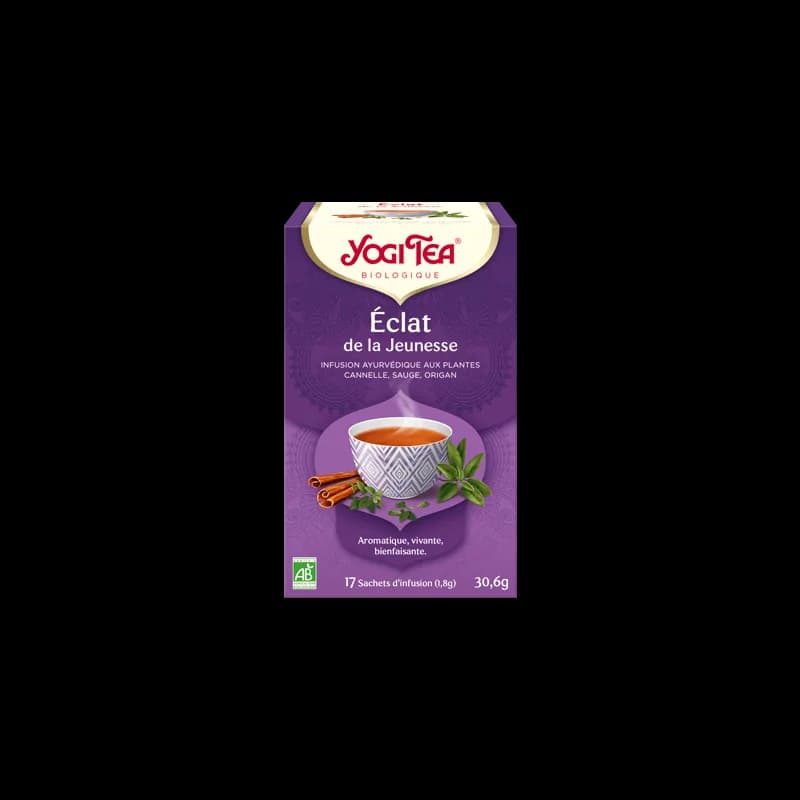 YOGI TEA Eclat de la jeunesse 17x 2g (Cannelle, sauge, origan, verveine odorante)
