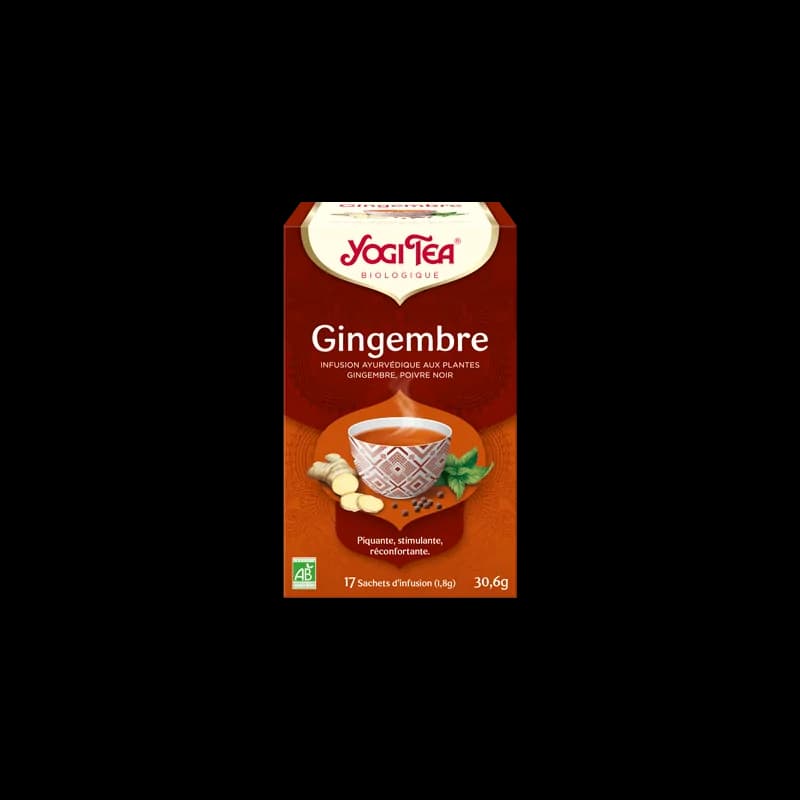 YOGI TEA Gingembre 17x 2g (Gingembre, citronnelle, menthe poivrée, poivre noir)