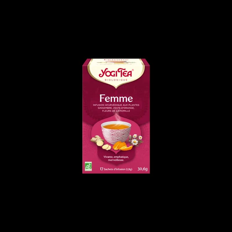 YOGI TEA Femme 17x 2g ( Gingembre, cannelle, zeste d'orange, pissenlit, baies de genièvre, racine d'angélique)