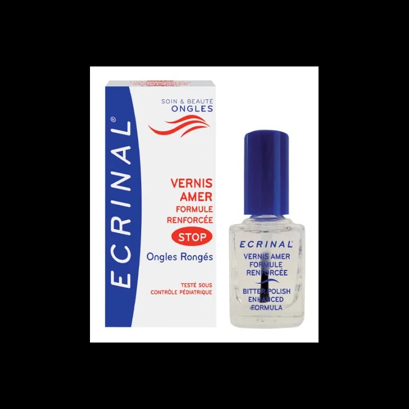 ECRINAL Vernis amer Stop ongles Rongés Totalement invisible.