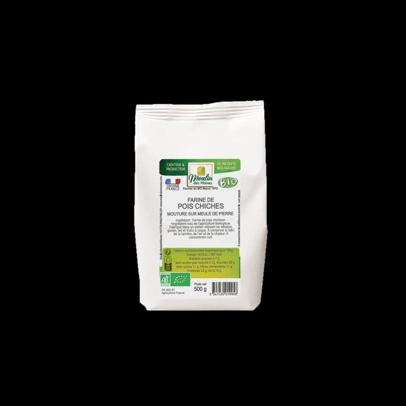 Farine de pois chiches  Bio - 500 g - Moulin des Moines