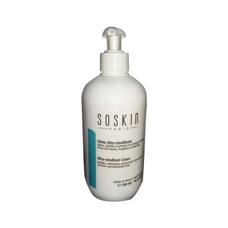 SOSKIN CREME ULTRA EMOLLIENTE 500ml Peaux Très Sèches
