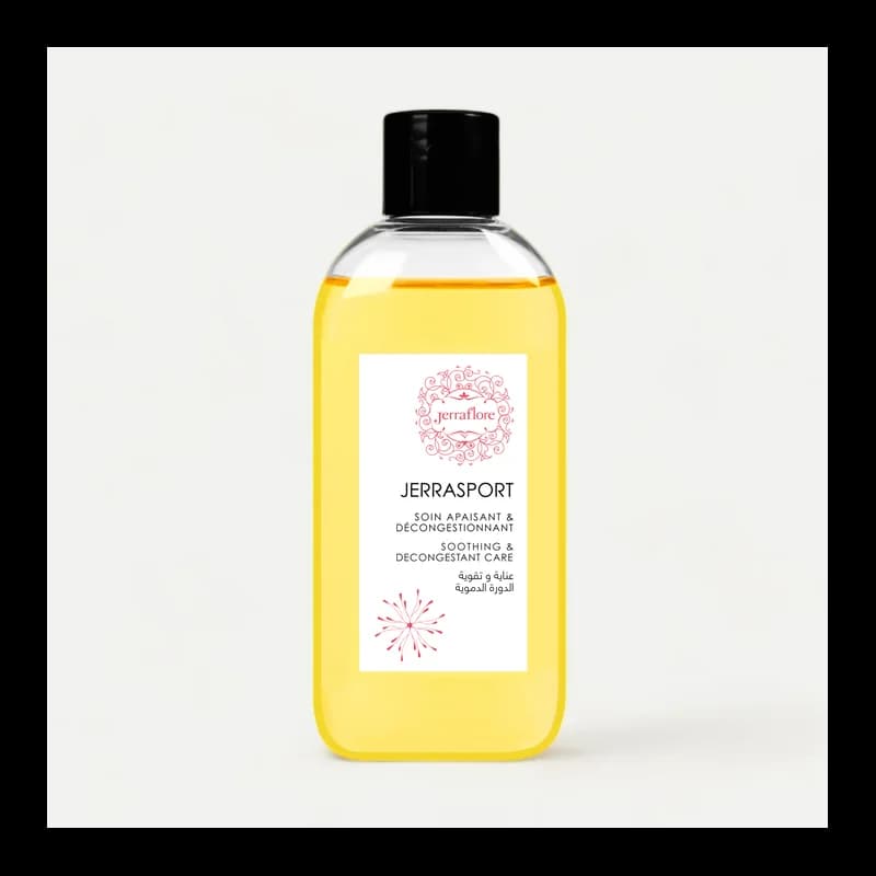 JERRAFLORE JERRA SPORT 150ml Huile De Massage Anti-Douleurs Et Relaxant Musculaire