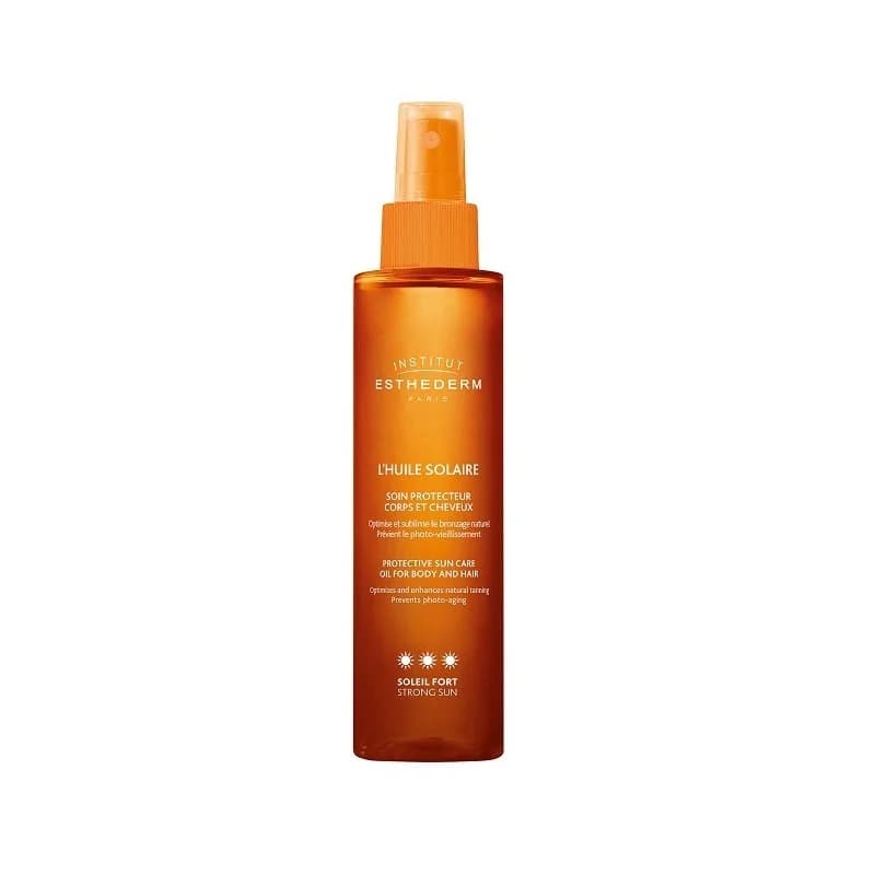 Esthederm Bronz L’Huile Solaire Soin Protecteur Corps et Cheveux Soleil Fort 150 ml
