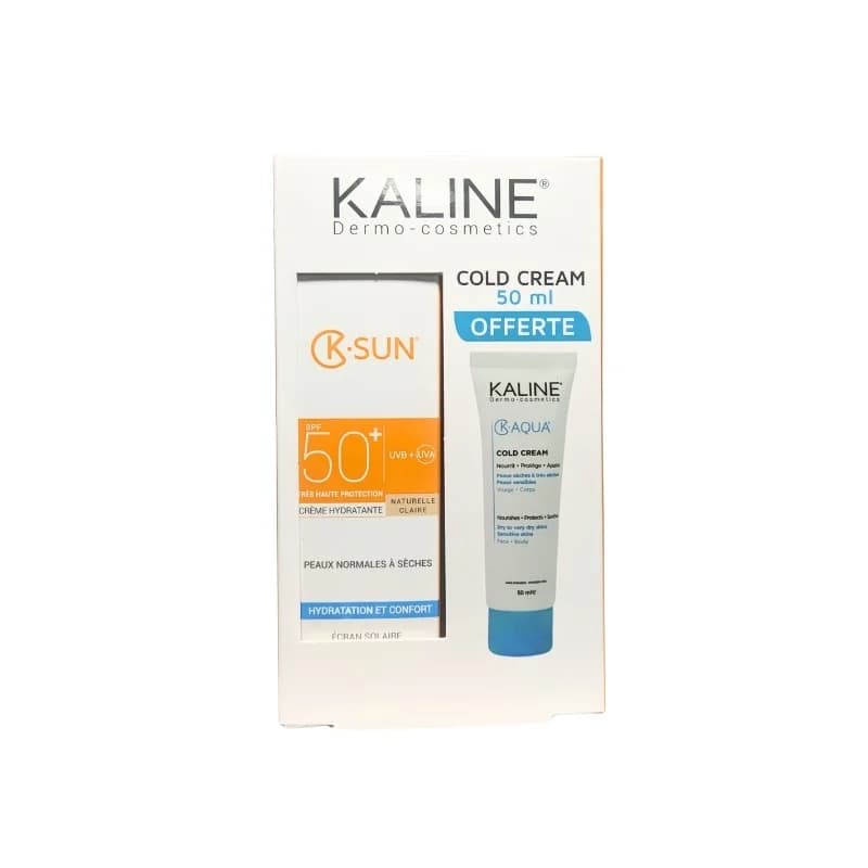 Kaline Ecran Naturelle Claire 50ml + Cold Cream Pack