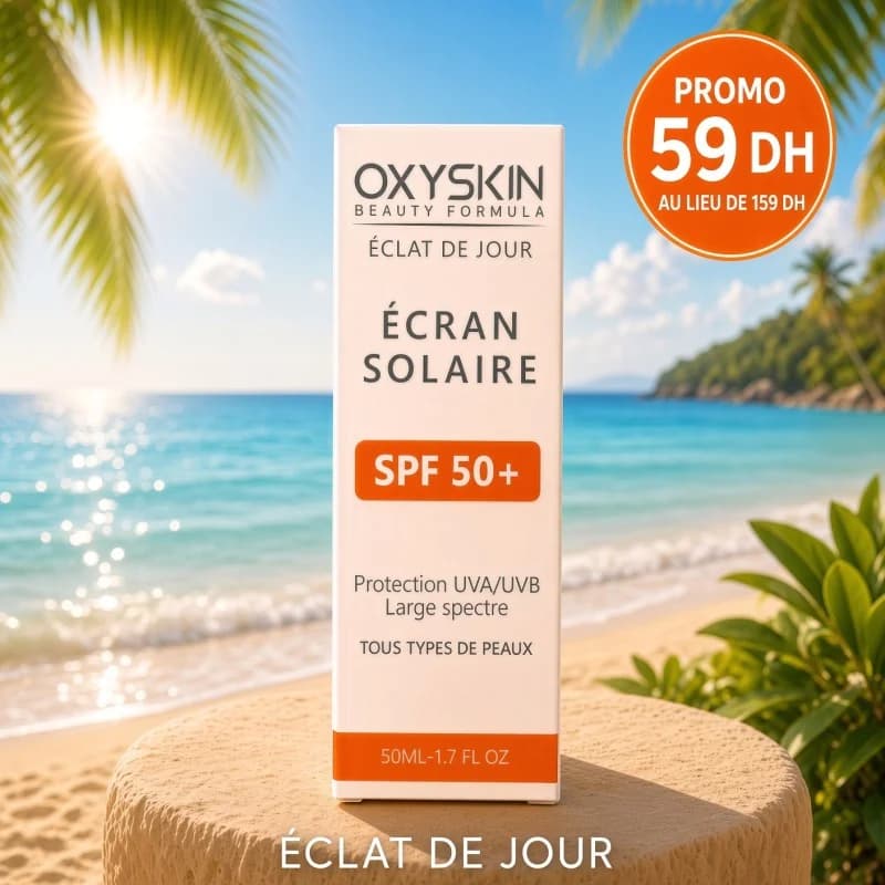 OXYSKIN ECLAT DU JOUR ECRAN SOLAIRE SPF 50+ TOUS TYPES DE PEAUX 50 ML